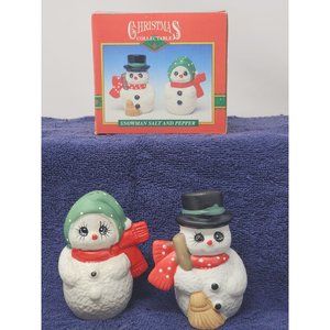 Christmas Collectable‎ Snowman Salt And Pepper Shakers